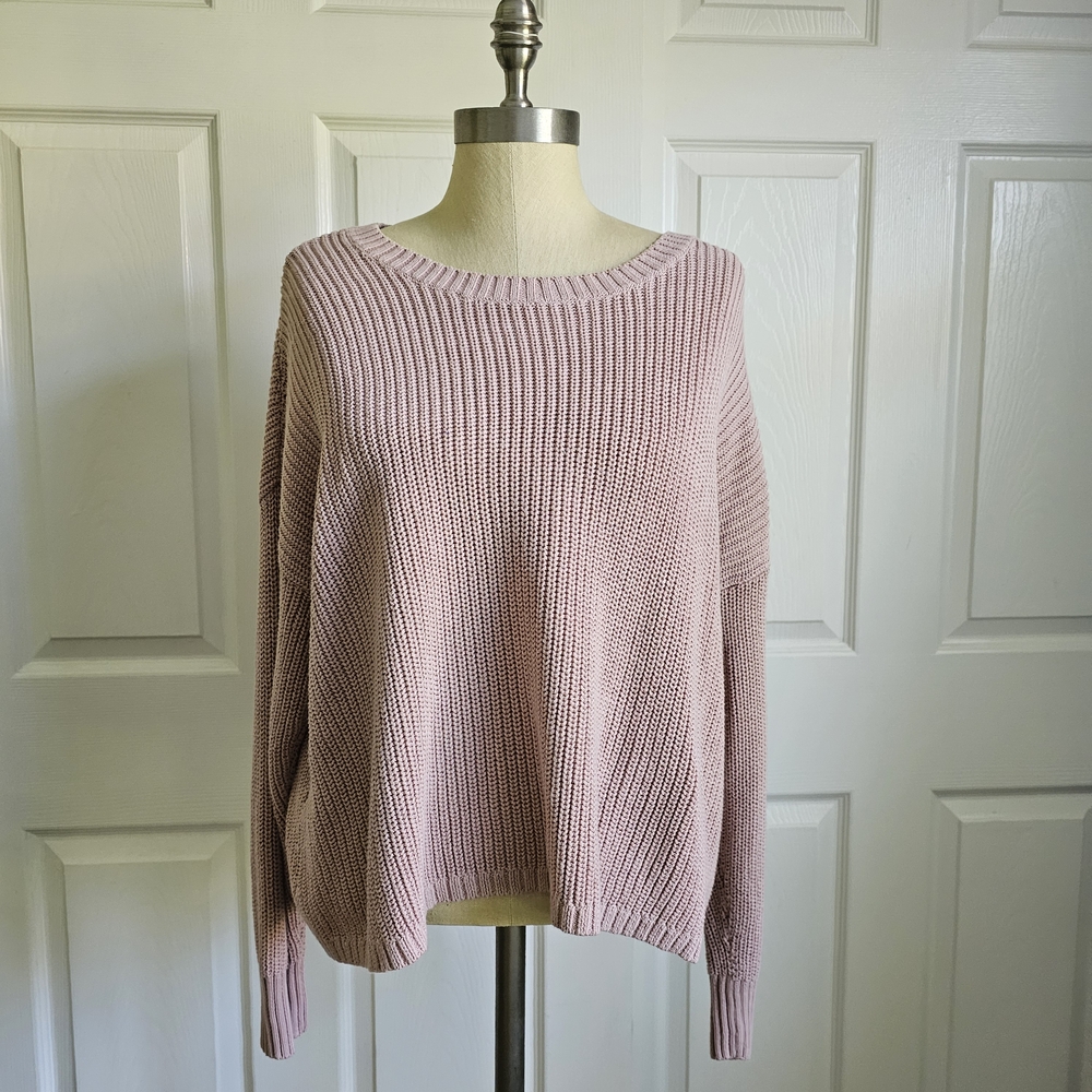 Torrid Blush Cropped Knit Sweater